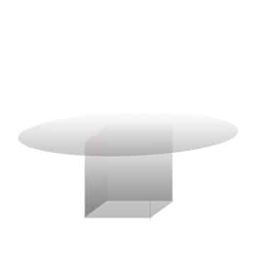 Round Table – Clear Acrylic – 180cmD x 75cmH