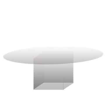 Round Table – Clear Acrylic – 200cmD x 75cmH