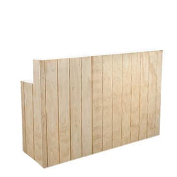 Timber Panelled Standard Bar – Natural Timber