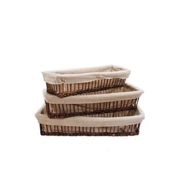 Linen Lined Basket – Assorted Styles
