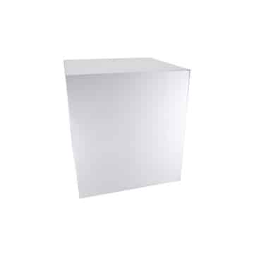 Barcelona Plinth – White – 100cmL x 100cmW x 120cmH