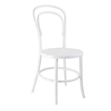 Vienna Bentwood Chair – White – 40cmW x 40cmD x 85cmH