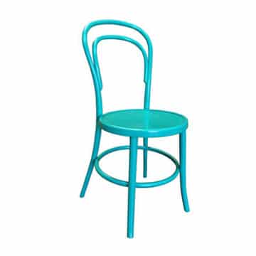 Vienna Bentwood Chair – Turquoise – 40cmW x 40cmD x 85cmH