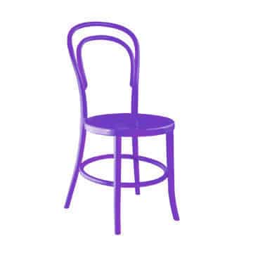 Vienna Bentwood Chair – Purple – 40cmW x 40cmD x 85cmH