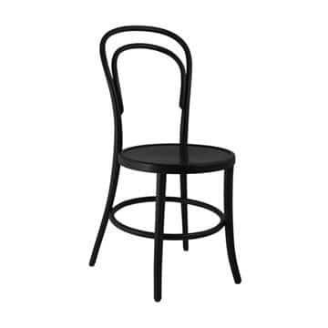 Vienna Bentwood Chair – Black – 40cmW x 40cmD x 85cmH