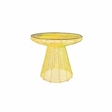 Urban Wire Side Table – Yellow – 48cmW x 50cmH
