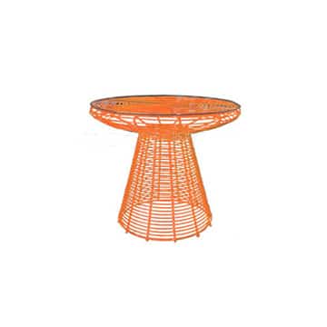 Urban Wire Side Table – Orange – 48cmW x 50cmH