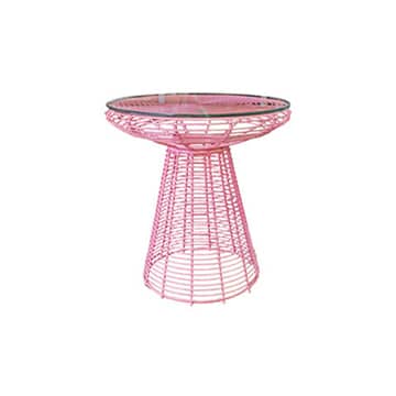 Urban Wire Cafe Table – Pink – 50cmW x 72cmH