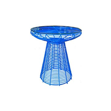 Urban Wire Cafe Table – Blue – 50cmW x 72cmH