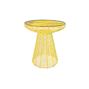 Urban Wire Cafe Table – Yellow – 50cmW x 72cmH