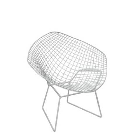Urban Wire Armchair – White – 84cmW x 74cmD x 77cmH