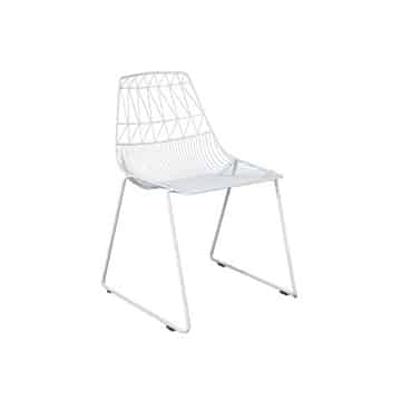 Bend Chair – White – 50cmW x 53cmD x 80cmH