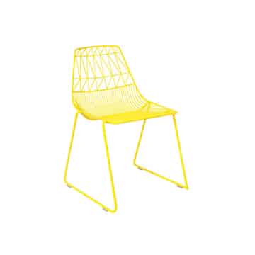 Bend Chair – Yellow – 50cmW x 53cmD x 80cmH