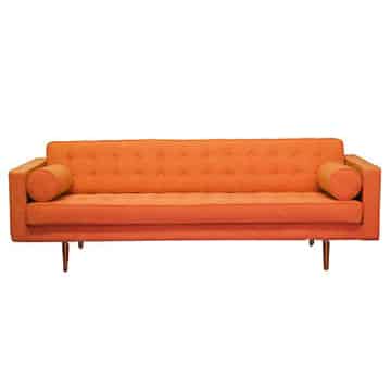 Bassett Lounge – Orange – 210cmL x 90cmD x 70cmH