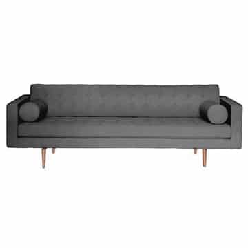 Bassett Lounge – Grey – 210cmL x 90cmD x 70cmH