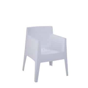 Toy Chair – White – 52cmW x 47cmD x 76cmH