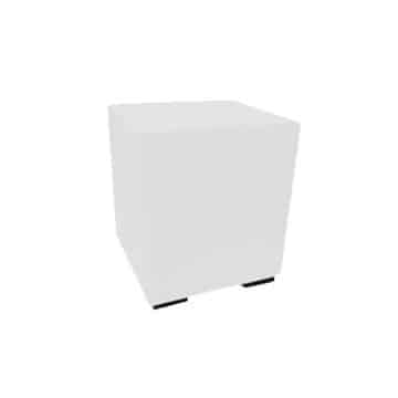 Cube Ottoman – White – 45cmW x 45cmD x 45cmH