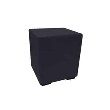 Cube Ottoman – Black – 45cmW x 45cmD x 45cmH