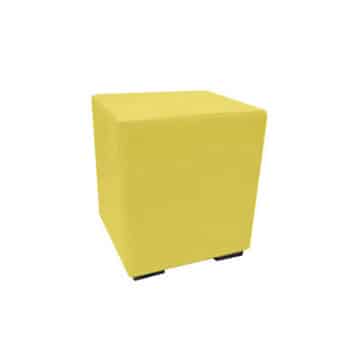 Cube Ottoman – Yellow – 45cmW x 45cmD x 45cmH