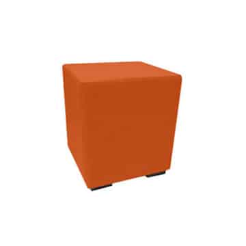 Cube Ottoman – Orange – 45cmW x 45cmD x 45cmH