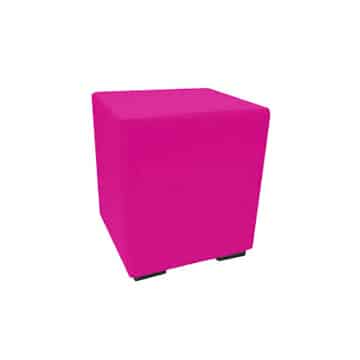 Cube Ottoman – Pink – 45cmW x 45cmD x 45cmH