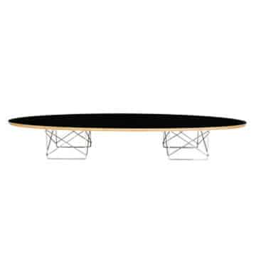 Eames Elliptical Table – Black – 180cmL x 60cmD x 25cmH