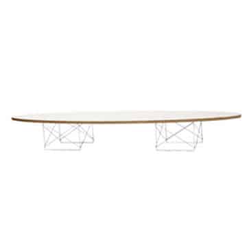Eames Elliptical Table – White – 180cmL x 60cmD x 25cmH