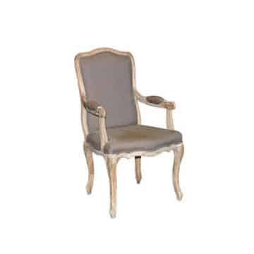 Charmont Open Armchair – Taupe – 60cmW x 50cmD x 100cmH