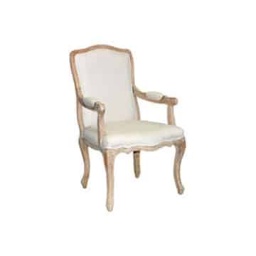 Charmont Open Armchair – Linen – 60cmW x 50cmD x 100cmH