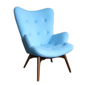 Featherston Armchair – Blue – 74cmW x 80cmD x 90cmH