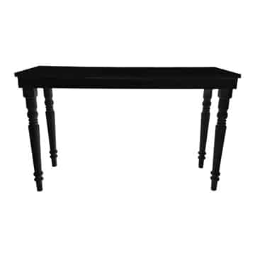Florence Tapas Table – Black – 180cmL x 60cmW x 110cmH