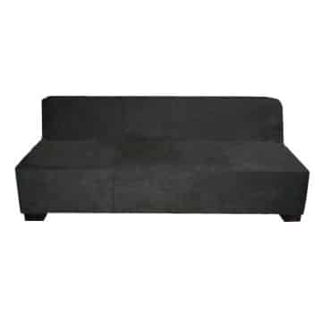 Lounge – Black Suede – 197cmL x 81cmD x 42cmH