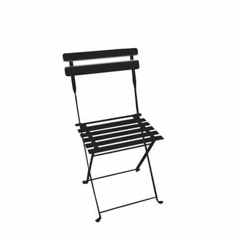 Garden Chair – Black – 40cmW x 43cmD x 78cmH