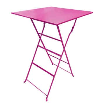 Garden Bar Table – Pink – 70cmSQ x 105cmH