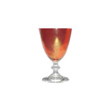 Wine Glass – Orange Fleur – 16cmH