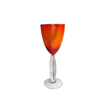 Veneto Wine Glass – Tangerine – 21cmH