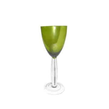 Veneto Wine Glass – Olive – 21cmH