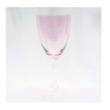 Wine Glass – Rose with Floral Design – 16cmH