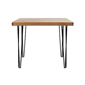 Hairpin Bar Table – Black Legs – 120cmL x 120cmW x 110cmH