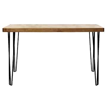 Hairpin Bar Table – Black Legs – 100cmL x 60cmW x 110cmH