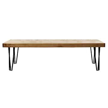 Hairpin Coffee Table – Black Legs – 100cmL x 60cmW x 45cmH