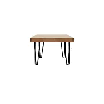 Hairpin Coffee Table – Black Legs – 80cmL x 80cmW x 45cmH