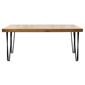 Hairpin Dining Table – Black Legs – 240cmL x 105cmW x 75cmH