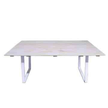 Hamptons Dining Table – Whitewash Timber with White Legs – 180cmL x 100cmW x 75cmH