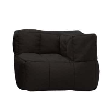 Lazy Lounge – Corner Piece – Black – 90cmW x 90cmD x 65cmH