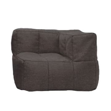 Lazy Lounge – Corner Piece – Charcoal – 90cmW x 90cmD x 65cmH