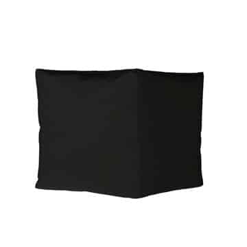 Lazy Cube Ottoman – Black – 40cmW x 40cmD x 40cmH
