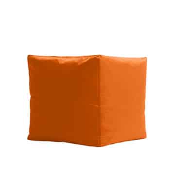 Lazy Cube Ottoman – Orange – 40cmW x 40cmD x 40cmH