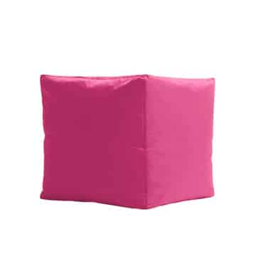 Lazy Cube Ottoman – Pink – 40cmW x 40cmD x 40cmH
