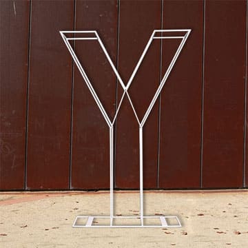 Wire Letter – Y – White – 180cmH